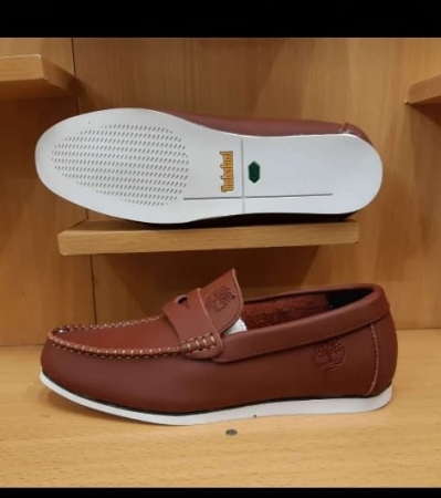 Brown male classy loafers