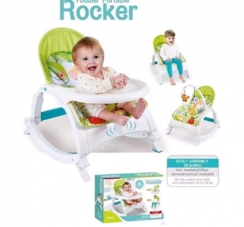  3 in 1 Baby Rocker versatile seat lets you choose between three reclining positions