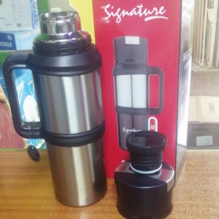 Signature 1.2L Stainless Steel Double Wall Hot Or Cold Thermos Flask