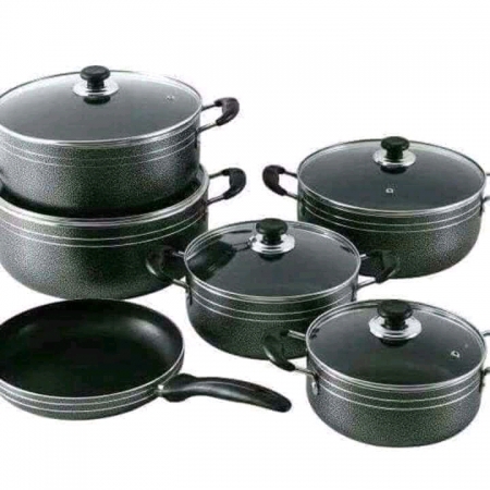  11pcs Non-stick Cooking Pot With One Pan