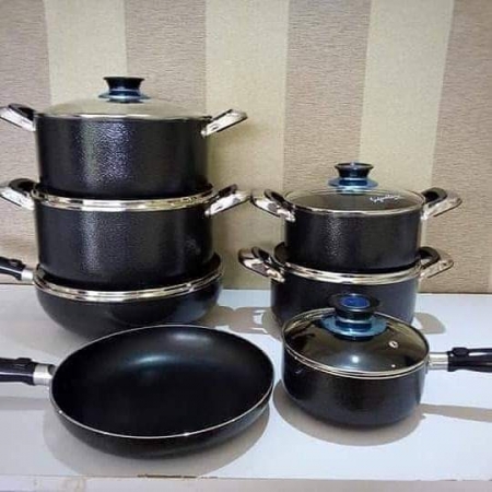 13 Pieces Cooking Pots with Pan