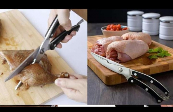 Multipurpose Kitchen Craft Stainless Steel Easy Grip chicken Scissors