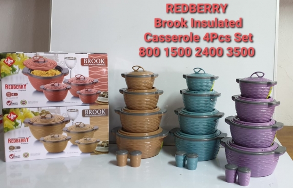 Brook insulated casserole 4pcs Redberry hotpots