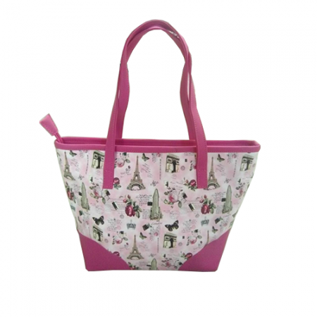 Floral Pink Tote Hand Bag