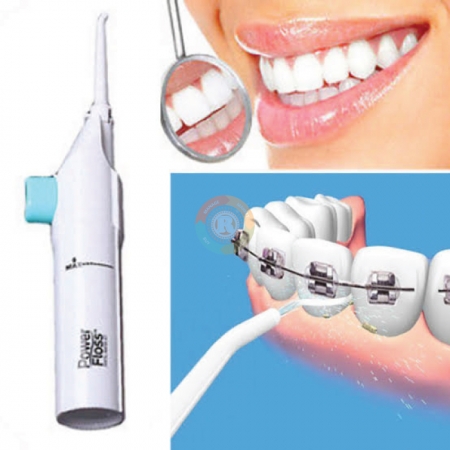 Portable dental power floss