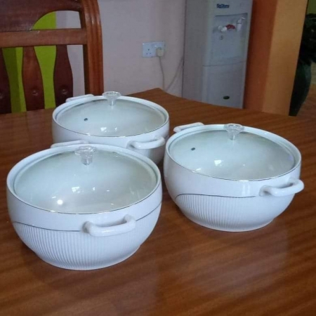 3 pcs ceramic serving bowls