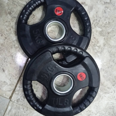 5kg Premium Quality Olympic Rubber Coated Weight/Gym Plates