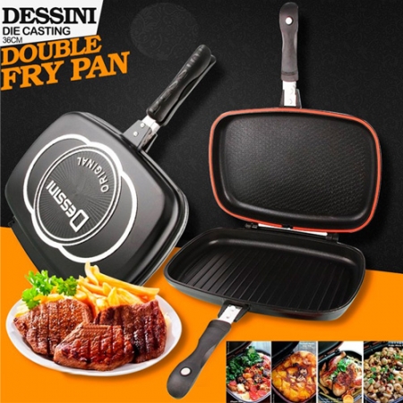 Dessini double sided grill pan 36cm from Italy Original