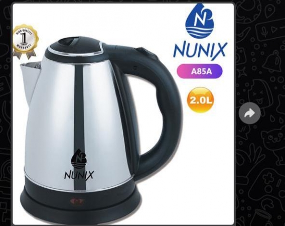 2L electric kettle Nunix A85A Stainless steel wall