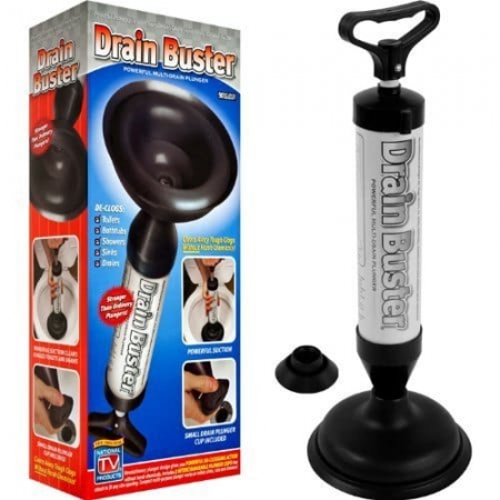 Best Quality Drain Buster Powerful Multi-Drain Plunger with 2 Plunger Heads