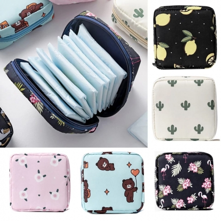 Portable Sanitary pads/ Napkins Bag for Women and Girls