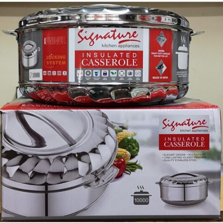 High quality insulated Casserole 10ltr Signature Hot Pot with Shiny finish.