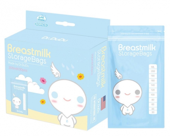 Dr.DUDU Breast Milk Storage Bags, 6 oz,BPA-Free, 120 Count, lactating
