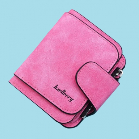 Baellerry Pink Leather Women Wallets