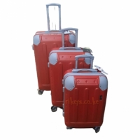 red 3 in 1  suitcase travel bags large medium small