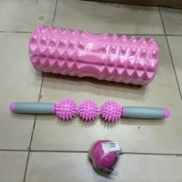 3 in 1 exercise stick foam roller, massage yoga stick massage, yoga  ball