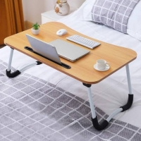 Foldable bed laptop table