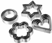 12pcs stainless steel cookies cutter