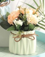Creative Hydrangea Flower Bouquet Complete with Flowerpot Diameter 8.8 cm, Height 14.5 cm 