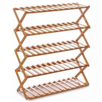 Sturdy and durable bamboo multi tier shoe rack stand