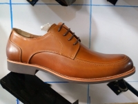 Brown laced pure leather rubber sole sharpshooter official shoes
