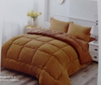 Brown Heavy plain color woolen duvet Size 6/6