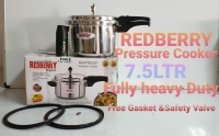 7.5 litre non-explosive Aluminium redberry pressure cooker with handle