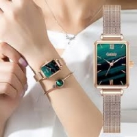 Elegant gift lady watch with a bracelet