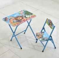Portable kids study table with a seat