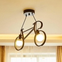 Nordic bicyle metal pendant light fixture