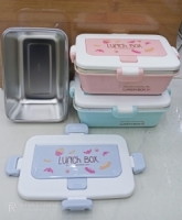 Stainless steel and Plastic Container Quality Lunch Box