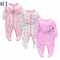 Unisex Soft Durable Sleep Suits Baby Rompers