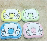 Newborn Baby Pillow Anti Flat Head Syndrome for Crib Bed Neck Support Pillows Infant Soft Neck Support Print Bear Head