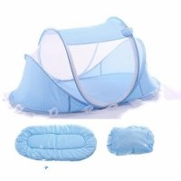 Baby Crib Netting Portable Foldable Baby Bed Mosquito Net Polyester Newborn Sleep Bed 