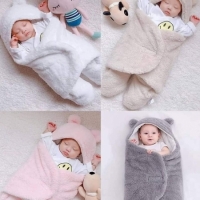 Newborn Toddler Boys Girls Cute Cotton Sleeping Blanket Wrap Swaddles