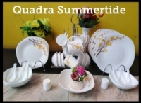 Summer tide Quadra Square Dinner set 39+6pc Spoons free