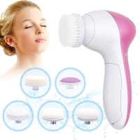 5 in 1 Vibration Face massager Electric Beauty Face Facial Cleansing Spin Brush and Massager