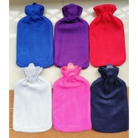 Hot water bottles with cover. For cramps, cold season and rainy season.