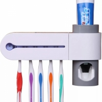 Ultraviolet Toothbrush Sterilizer with Tooth Brush Holder and dispenser