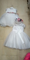 Stylish white dress for kids