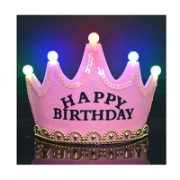 Happy birthday pink tiara for girls