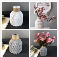 Beautiful plastic flower vase pots