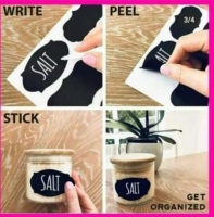80 pieces pantry organizing labels with a pen