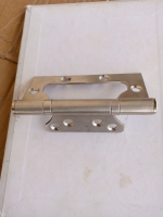 A pair of Nickel -Chrome  butterfly strong door hinges for wooden doors