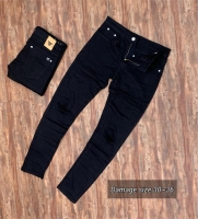 Black knee cut trouser jeans size 30-36 