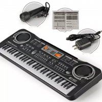61 keys Electric kids piano keyboard with microphone and electric cable 