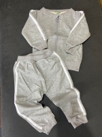 Kids Unisex 2pc set Grey Sweat Suit