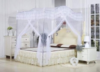 White Elegant New Curved canopy mosquito net