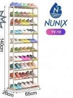 Nunix 10 layer shoe rack 