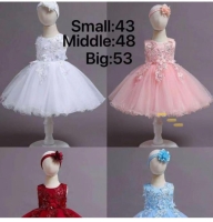 Stylish kids  Applique Sleeveless Dress